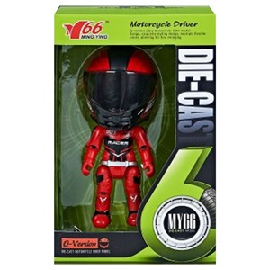 اکشن فیگور فلزی 12 سانتی موتور سوار با قابلیت جمع شدن همراه با کلاه _اکشن فیگور