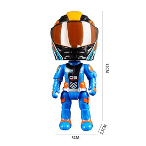 اکشن فیگور فلزی 12 سانتی موتور سوار با قابلیت جمع شدن همراه با کلاه _اکشن فیگور