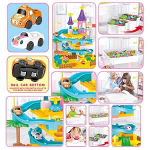 میز و صندلی لگو بازی همراه با 84 قطعه لگو ( میز چند کاره همراه با صندلی ) مدل Block Tables lxA907_لگو