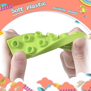 لگو نرم 82 قطعه مدل Soft Rubber Blocks 6038 _لگو