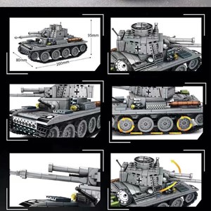 لگو تکنیک تانک جنگی 502 قطعه مدل 66005 TANK BLOCK BUILDING LEYI_لگو