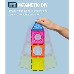 اسباب بازی ساختنی تایل مگنتی 94 قطعه مدل Magnetic DIY _لگو