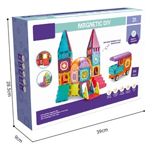 اسباب بازی ساختنی تایل مگنتی 94 قطعه مدل Magnetic DIY _لگو