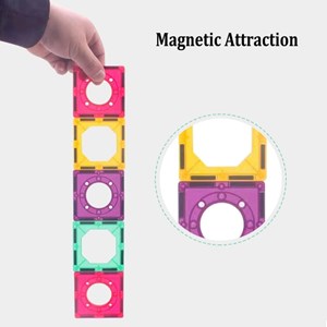 اسباب بازی ساختنی تایل مگنتی 94 قطعه مدل Magnetic DIY _لگو