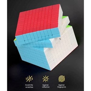 مکعب روبیک 10×10 برند کای وای QiYi مدل 865 EQY _بازی فکری