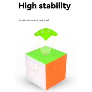 مکعب روبیک 10×10 برند کای وای QiYi مدل 865 EQY _بازی فکری