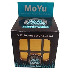 مکعب روبیک حجمی آینه ای طلایی برند مویو میلانگ MOYU مدل 8816 MF _بازی فکری