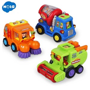 پک سه تایی ماشین اسباب بازی هولی تویز Hola Toys_ماشین اسباب بازی