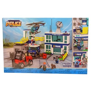 لگو سیتی ایستگاه پلیس شهر 878 قطعه مدل 78005 DECOOL Police Station City _لگو