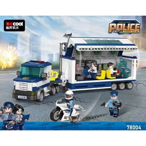 لگو سیتی کامیون فرماندهی سیار پلیس 481 قطعه مدل 78004 DECOOL Police Station City_لگو