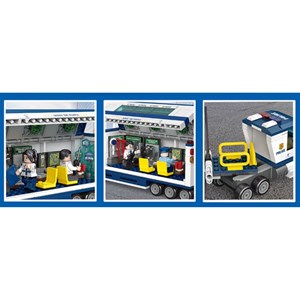 لگو سیتی کامیون فرماندهی سیار پلیس 481 قطعه مدل 78004 DECOOL Police Station City_لگو