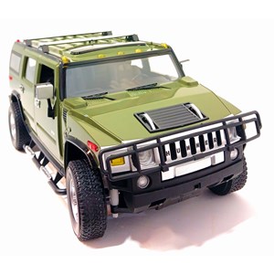 ماشین کنترلی شارژی جیپ سبز مقیاس 1:14 مدل RC Cars Hummer H2 _ماشین کنترلی