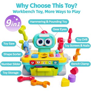 اسباب بازی میز ابزار ربات هولی تویز مدل Hola Toys HE8975 _اسباب بازی نوزادی