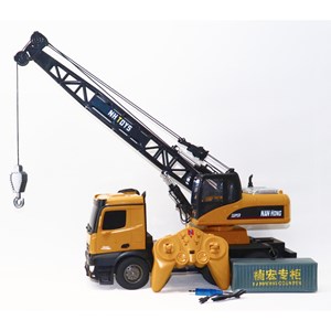 اسباب بازی جرثقیل کنترلی بزرگ مقیاس 1:14 مدل REMOTE CONTROL LIFTING CRANE NAN HONG 9913_ماشین کنترلی
