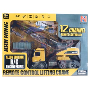 اسباب بازی جرثقیل کنترلی بزرگ مقیاس 1:14 مدل REMOTE CONTROL LIFTING CRANE NAN HONG 9913_ماشین کنترلی