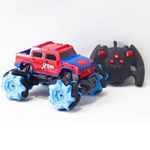 ماشین کنترلی آفرود با چرخ های کپسولی طرح مرد عنکبوتی اسپایدرمن مقیاس 1:18_ماشین کنترلی