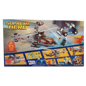 لگو دی سی هلیکوپتر فلش و ماشین قاتل یخ‌ زده سوپر هیرو 303 قطعه سری مدل Supreme Hero 10844_لگو