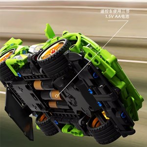 لگو تکنیک ماشین کنترلی شارژی 442 قطعه رنگ سبز مدل TA GAOLE T4027_لگو