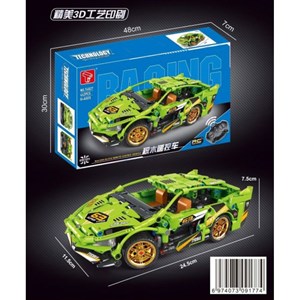 لگو تکنیک ماشین کنترلی شارژی 442 قطعه رنگ سبز مدل TA GAOLE T4027_لگو