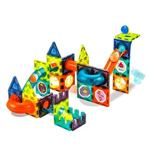 اسباب بازی ساختنی تایل مگنتی 42 قطعه مدل Magnetic DIY_لگو