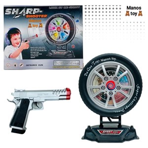 تفنگ اسباب بازی لیزری سیبل دار مدل sharp shooter _تفنگ اسباب بازی