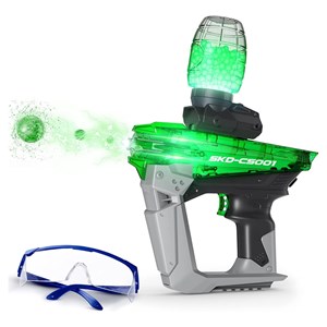 تفنگ اسباب بازی شارژی رگباری تیر ژله ای و شبرنگ مدل SKD CS001S_تفنگ اسباب بازی