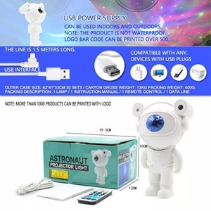 چراغ خواب طرح فضانورد کهکشانی کنترلی و اسپیکر دار بلوتوثی Astronaut Projector Light_اتاق کودک