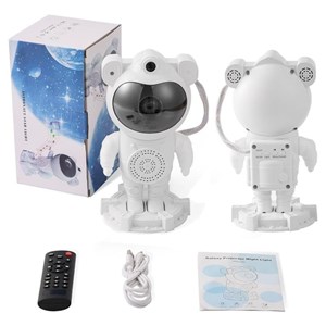 چراغ خواب کهکشانی و اسپیکر دار بلوتوثی طرح فضانورد مدل MXS003_اتاق کودک