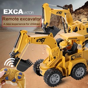 ماشین کنترلی بیل مکانیکی شارژی 5 کانال مقیاس 1:18 مدل Remote Controlled Excavator 8078E_ماشین کنترلی