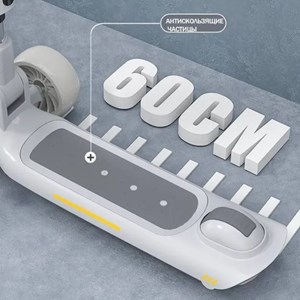 اسکوتر دو حالته صندلی دار تاشو کودک با چرخ های چراغدار و موزیکال_اسکوتر