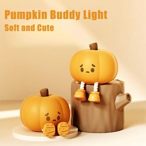 چراغ خواب سیلیکونی شارژی طرح کدو تنبل _اتاق کودک