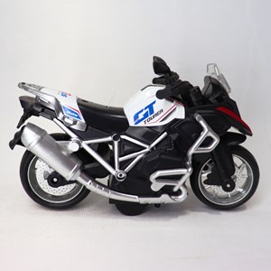 موتور اسباب بازی عقب کش موزیکال همراه با قاب رنگ سفید _ماشین اسباب بازی