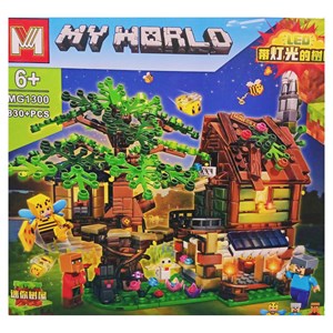لگو ماینکرافت خانه درختی چراغدار 830 قطعه مدل Minecraft MG1300 _لگو