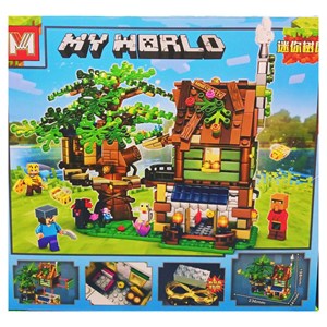 لگو ماینکرافت خانه درختی چراغدار 830 قطعه مدل Minecraft MG1300 _لگو