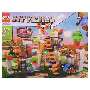 لگو ماینکرافت خانه درختی چراغدار 650 قطعه مدل Minecraft QS08 44090 _لگو