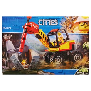 لگو سیتی ماشین معدن 132 قطعه مدل CITIES 10874 _لگو