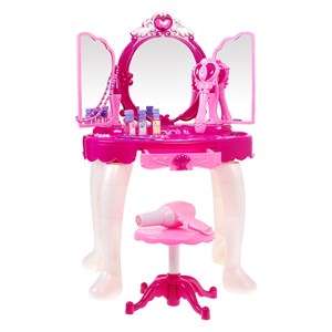 ست اسباب بازی میز آرایش صندلی دار موزیکال همراه با ریموت عصای جادویی مدل 00818_اسباب بازی لوازم خانگی