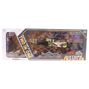 تفنگ اسباب بازی شارژی تیر ژله ای دو حالته با قدرت 20000 دور در دقیقه_تفنگ اسباب بازی