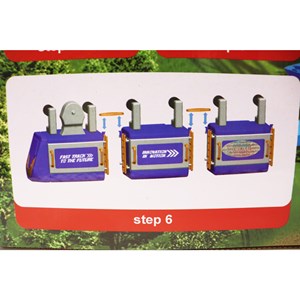 اسباب بازی مونوریل قطار هوایی سایز بزرگ 3 واگن 86 قطعه_ ماشین اسباب بازی