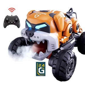 ماشین کنترلی شارژی دودزا طرح سگ بولداگ Bulldog Stunt Spray RC Car_ماشین کنترلی