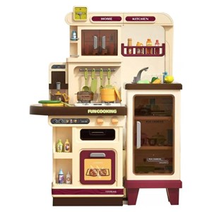 ست اسباب بازی آشپزخانه سایز بزرگ موزیکال و چراغدار 57 قطعه_اسباب بازی لوازم خانگی