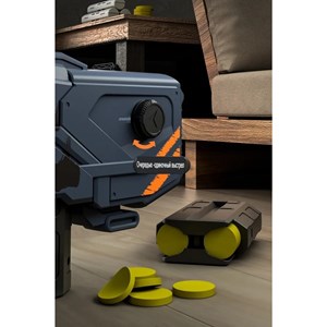 تفنگ اسباب بازی شارژی دو حالته همرا با تیرهای سکه ای فومی مدل P90_تفنگ اسباب بازی