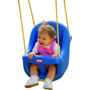 تاب بازی کودک رنگ آبی مدل MGA - Little Tikes - High Back Toddler Swing_اسباب بازی ورزشی