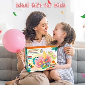 اسباب بازی سینک ظرفشویی و قلاب ماهیگیری رنگ صورتی _اسباب بازی لوازم خانگی