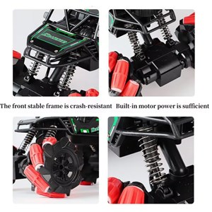 ماشین کنترلی آفرودی چرخ کپسولی موزیکال شارژی مقیاس 1:18_ماشین کنترلی