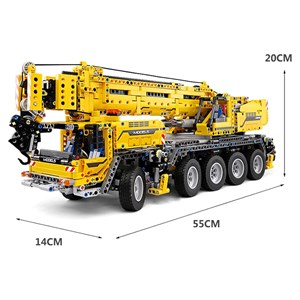 لگو تکنیک ماشین جرثقیل کنترلی 2590 قطعه با 8 موتور مدل Mould King 13107_لگو