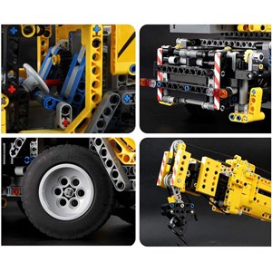لگو تکنیک ماشین جرثقیل کنترلی 2590 قطعه با 8 موتور مدل Mould King 13107_لگو
