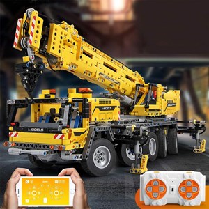 لگو تکنیک ماشین جرثقیل کنترلی 2590 قطعه با 8 موتور مدل Mould King 13107_لگو