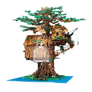 لگو کریتور خانه درختی چراغ دار 3958 قطعه مدل Mould King 16033 Tree House_لگو