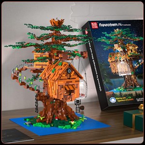 لگو کریتور خانه درختی چراغ دار 3958 قطعه مدل Mould King 16033 Tree House_لگو